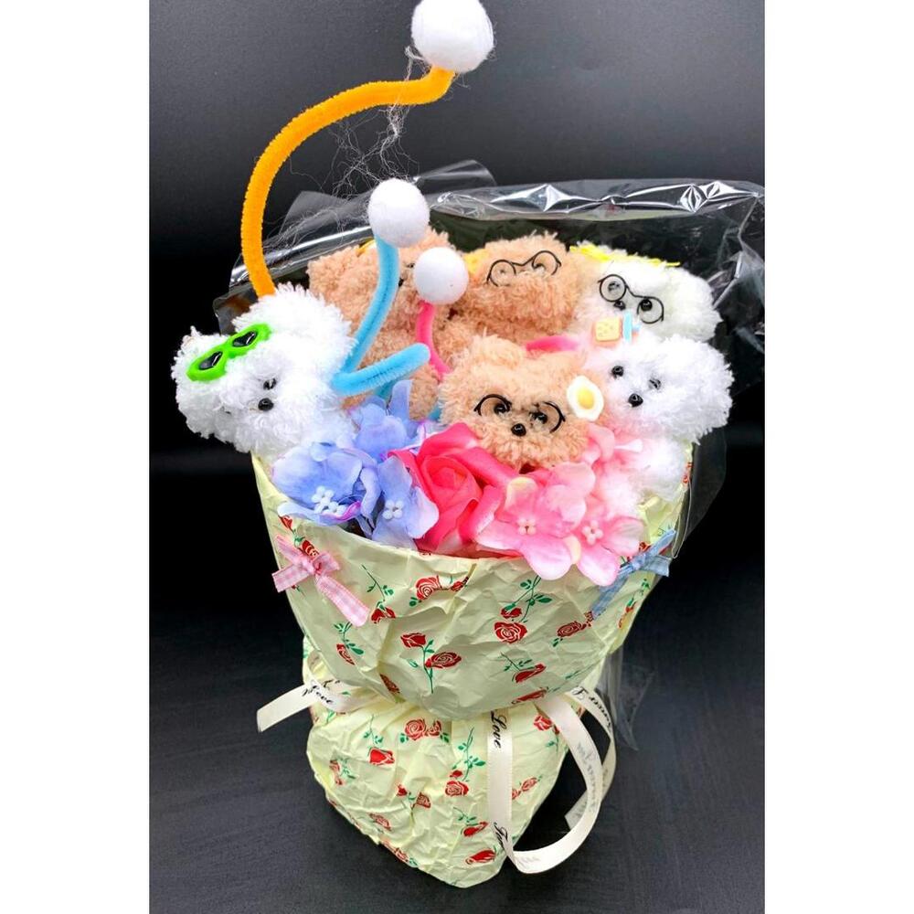 Adorable Mini Bear Bouquet Plush - Cute Gift for Any Occasion